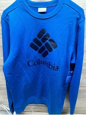 Columbia Blue Logo Crewneck Sweatshirt size large
